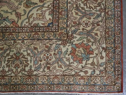 ANTIQUE 'BENLIAN' TABRIZ CARPET WONDERFUL SOFT PASTEL COLOURS CIRCA 1920 - ADDITIONAL PHOTO 15