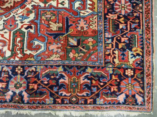 ANTIQUE HERIZ CARPET SUPERB COLOURS AND OUTSTANDING CONDITION CIRCA 1900 - ADDITIONAL PHOTO 11