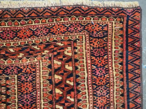 ANTIQUE TEKKE TURKMEN TORBA FACE WITH FOUR CHUVAL GULS CIRCA 1880 - ADDITIONAL PHOTO 8