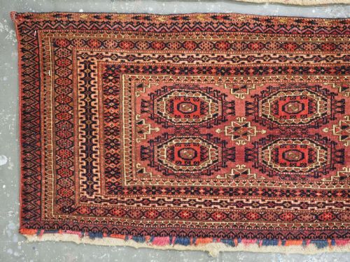 A PAIR OF ANTIQUE TEKKE TURKMEN TORBA FACES WITH 'SALOR' GULS CIRCA 1880 - ADDITIONAL PHOTO 2