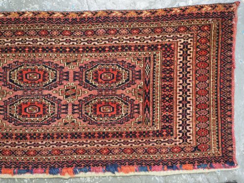A PAIR OF ANTIQUE TEKKE TURKMEN TORBA FACES WITH 'SALOR' GULS CIRCA 1880 - ADDITIONAL PHOTO 7