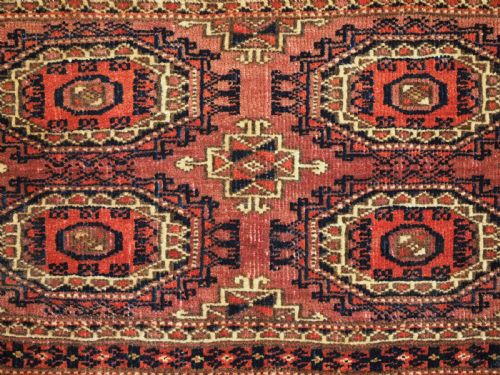 A PAIR OF ANTIQUE TEKKE TURKMEN TORBA FACES WITH 'SALOR' GULS CIRCA 1880 - ADDITIONAL PHOTO 10