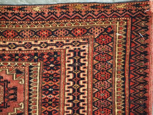A PAIR OF ANTIQUE TEKKE TURKMEN TORBA FACES WITH 'SALOR' GULS CIRCA 1880 - ADDITIONAL PHOTO 12