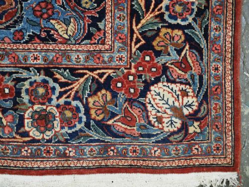 ANTIQUE PERSIAN KASHAN PRAYER RUG WITH SUPERB FLORAL DESIGN CIRCA 1920 - ADDITIONAL PHOTO 15