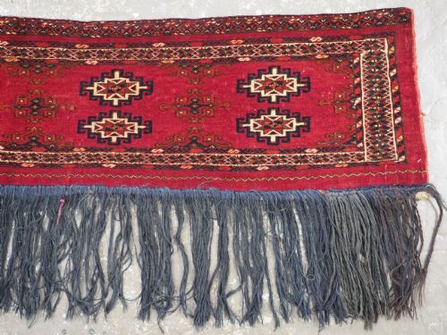 ANTIQUE SARYK TURKMEN TORBA IN A CLASSIC 'SALOR' DESIGN CIRCA 1880 - ADDITIONAL PHOTO 3