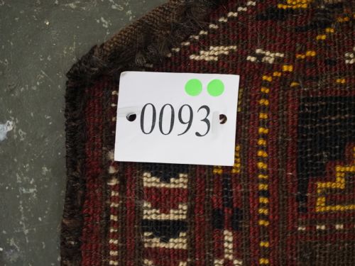 ANTIQUE ERSARI TURKMEN SADDLE COVER RUG GREAT DESIGN CIRCA 1900 - ADDITIONAL PHOTO 9