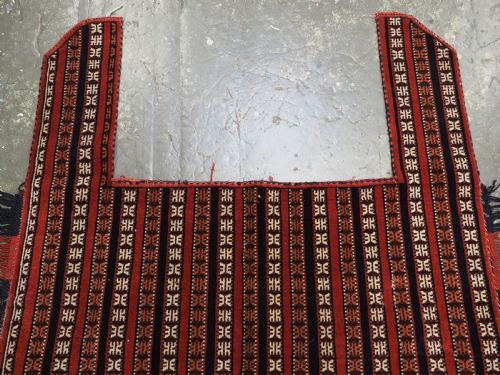 ANTIQUE YOMUT TURKMEN HORSE COVER BLANKET FOR CEREMONIAL USE CIRCA 1920 - ADDITIONAL PHOTO 2