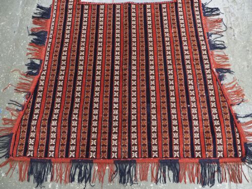 ANTIQUE YOMUT TURKMEN HORSE COVER BLANKET FOR CEREMONIAL USE CIRCA 1920 - ADDITIONAL PHOTO 3