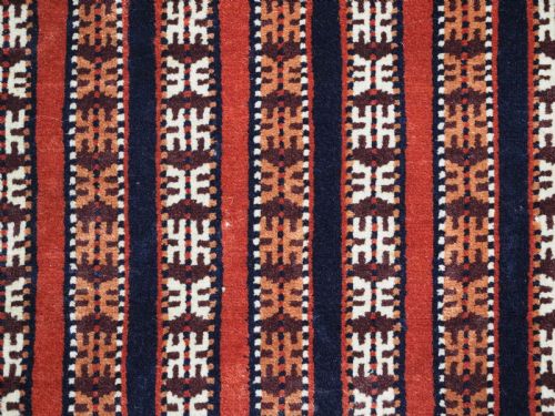 ANTIQUE YOMUT TURKMEN HORSE COVER BLANKET FOR CEREMONIAL USE CIRCA 1920 - ADDITIONAL PHOTO 8