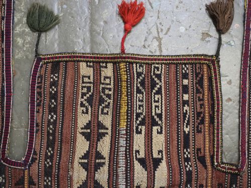 ANTIQUE NORTHERN AFGHAN CEREMONIAL HORSE BLANKET COVER CIRCA 1900 - ADDITIONAL PHOTO 4