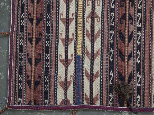 ANTIQUE NORTHERN AFGHAN CEREMONIAL HORSE BLANKET COVER CIRCA 1900 - ADDITIONAL PHOTO 10
