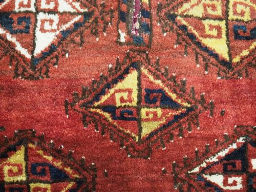 ANTIQUE TRIBAL SADDLE RUG COVER FROM UZBEKISTAN SCARCE EXAMPLE CIRCA 1900 - ADDITIONAL PHOTO 7