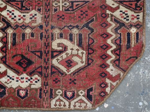 ANTIQUE ERSARI BESHIR TURKMEN SADDLE RUG COVER CIRCA 1880 - ADDITIONAL PHOTO 7