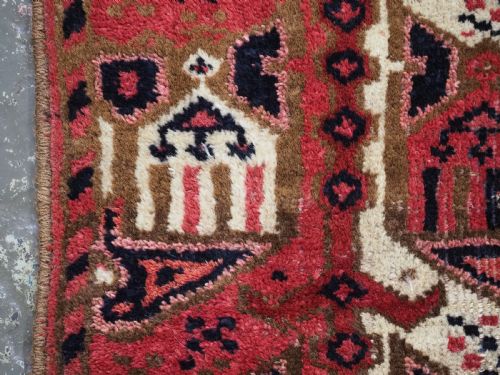 ANTIQUE ERSARI BESHIR TURKMEN SADDLE RUG COVER CIRCA 1880 - ADDITIONAL PHOTO 8