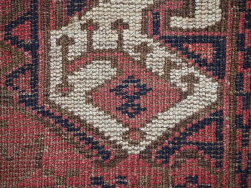 ANTIQUE ERSARI BESHIR TURKMEN SADDLE RUG COVER CIRCA 1880 - ADDITIONAL PHOTO 11