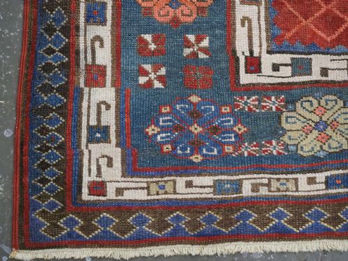 ANTIQUE CAUCASIAN TALISH LONG RUG RUNNER LATTICE DESIGN CIRCA 1880 - ADDITIONAL PHOTO 11