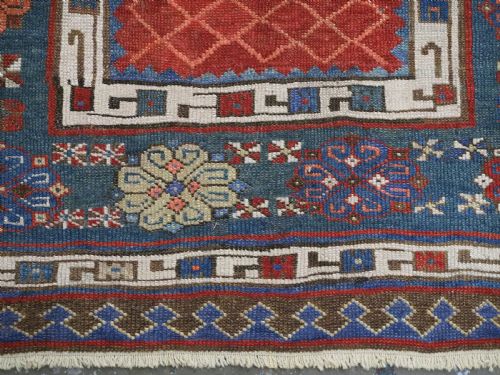 ANTIQUE CAUCASIAN TALISH LONG RUG RUNNER LATTICE DESIGN CIRCA 1880 - ADDITIONAL PHOTO 12