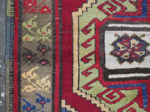 ANTIQUE TURKISH KONYA KARAPINAR LONG RUG RUNNER SUPERB COLOURS CIRCA 1900 - ADDITIONAL PHOTO 6