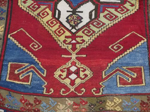 ANTIQUE TURKISH KONYA KARAPINAR LONG RUG RUNNER SUPERB COLOURS CIRCA 1900 - ADDITIONAL PHOTO 11