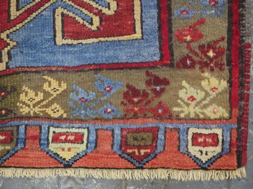 ANTIQUE TURKISH KONYA KARAPINAR LONG RUG RUNNER SUPERB COLOURS CIRCA 1900 - ADDITIONAL PHOTO 13