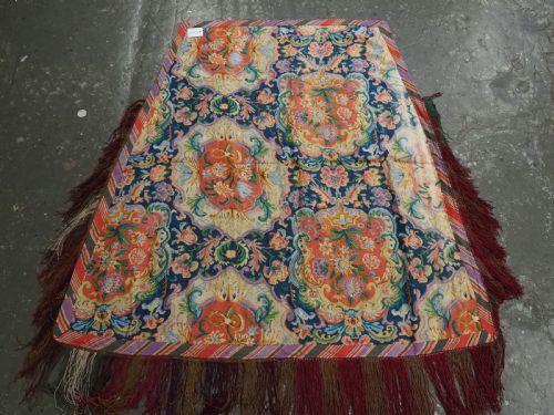 ANTIQUE EMBROIDERED CEREMONIAL HORSE SADDLE COVER BY THE LAKAI TRIBE UZBEKISTAN CIRCA 1920 - ADDITIONAL PHOTO 13