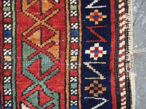 ANTIQUE CAUCASIAN DAGESTAN PRAYER RUG FLORAL LATTICE DESIGN ORIGINAL CONDITION CIRCA 185060 - ADDITIONAL PHOTO 15