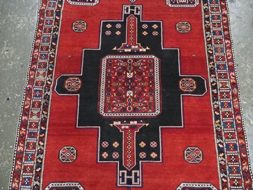 ANTIQUE CAUCASIAN KUBA REGION KONAGKEND RUG WITH CRUCIFORM MEDALLION CIRCA 190010 - ADDITIONAL PHOTO 3