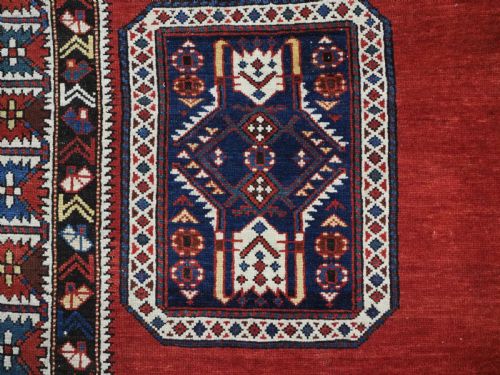 ANTIQUE CAUCASIAN KUBA REGION KONAGKEND RUG WITH CRUCIFORM MEDALLION CIRCA 190010 - ADDITIONAL PHOTO 8