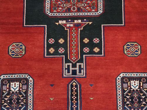 ANTIQUE CAUCASIAN KUBA REGION KONAGKEND RUG WITH CRUCIFORM MEDALLION CIRCA 190010 - ADDITIONAL PHOTO 11