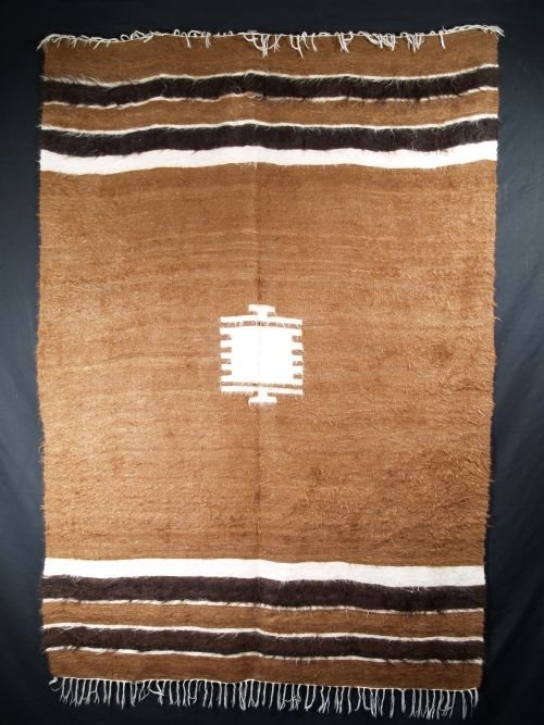 Antique Turkish 'Siirt' Blanket, Angora Mohair, Circa 1920
