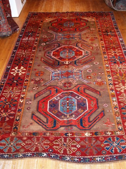 Antique Caucasian Lenkoran Kelleh, Late 19th Century