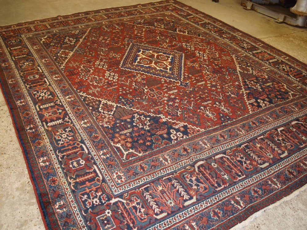 ANTIQUE JOSHEGHAN CARPET, TRADITIONAL SHRUB DESIGN, CIRCA 1900-20