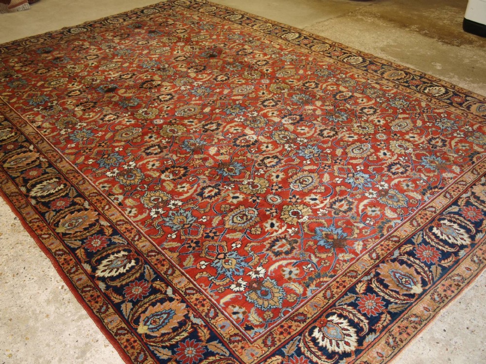 ANTIQUE TABRIZ CARPET, ALL OVER DESIGN, LARGE SIZE, CIRCA 1900