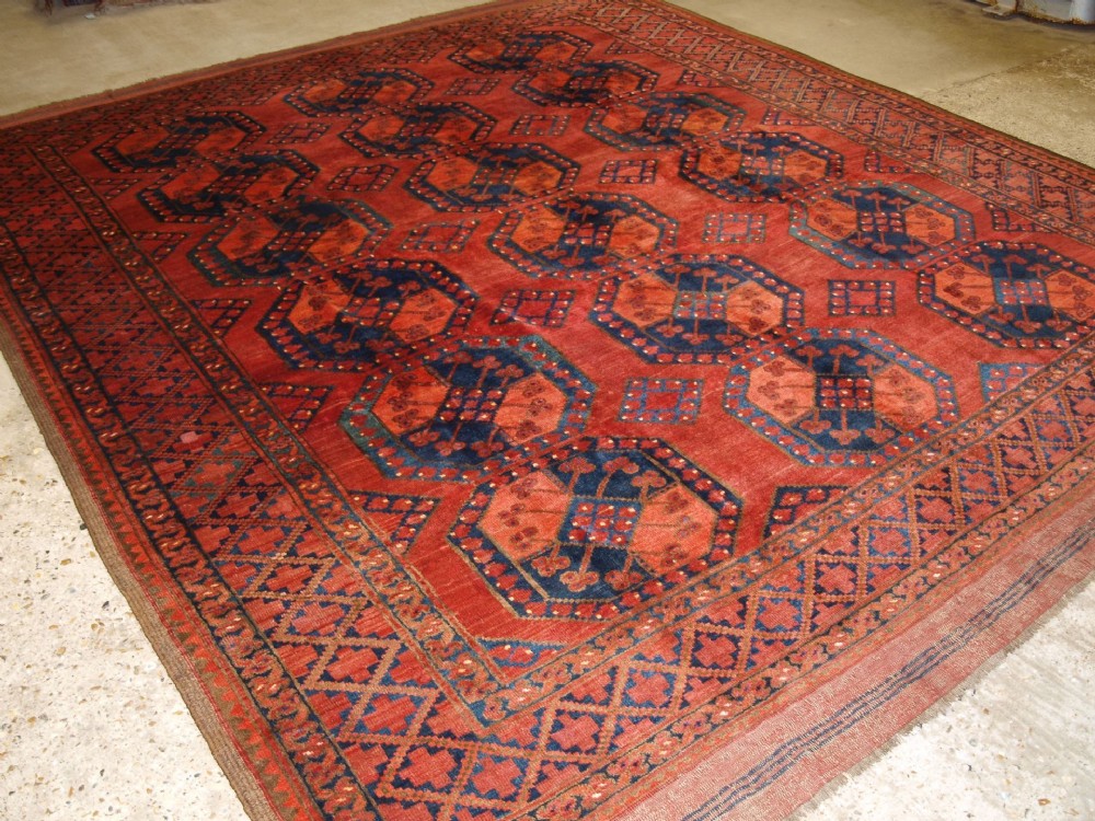 ANTIQUE ERSARI TURKMEN MAIN CARPET, OUTSTANDING COLOUR & CONDITION, LATE 19TH CENTURY