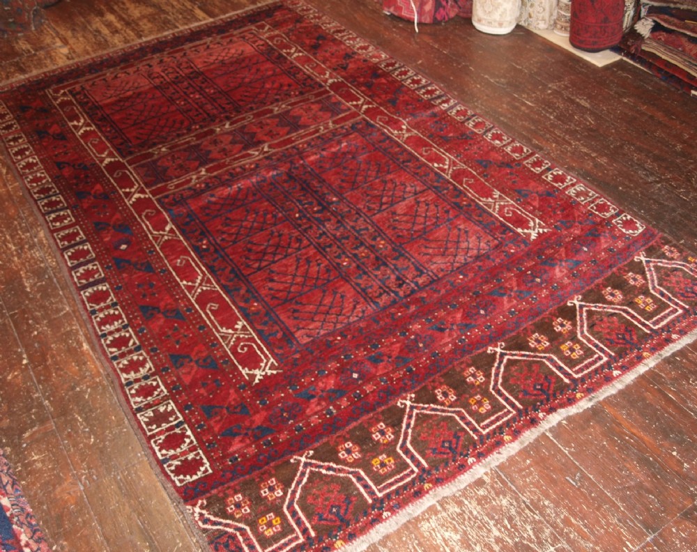 OLD AFGHAN PURDAH ENSI RUG, CHAKESH VILLAGE, SUPERB, CIRCA 1920