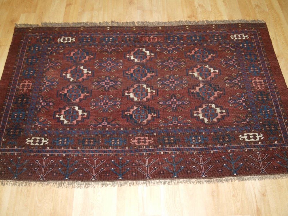 ANTIQUE AFGHAN TURKMEN CHUVAL, ERSARI OR KIZIL AYAK, CIRCA 1900.