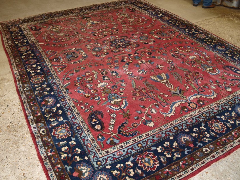 OLD PERSIAN TABRIZ CARPET, ALL OVER DESIGN, SUPERB CONDITION, CIRCA 1920.