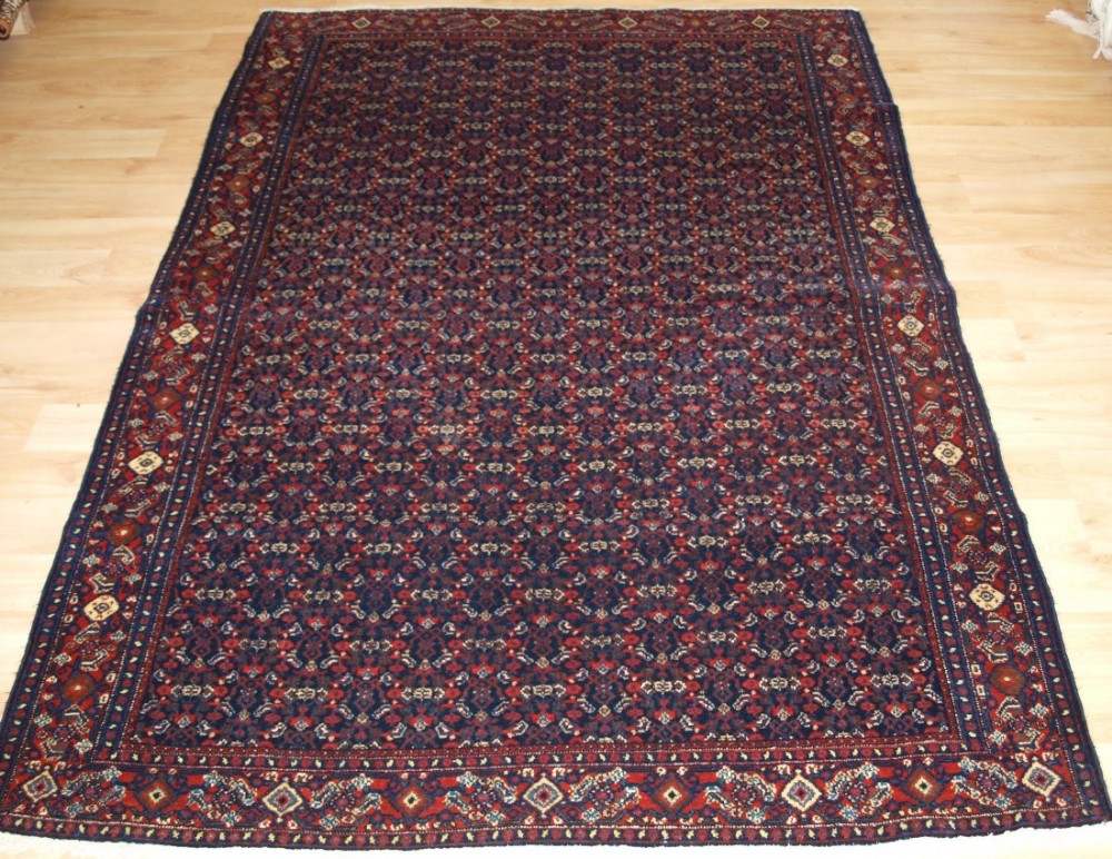ANTIQUE SENNEH RUG, ALL OVER FINE HERATTI DESIGN, CIRCA 1900