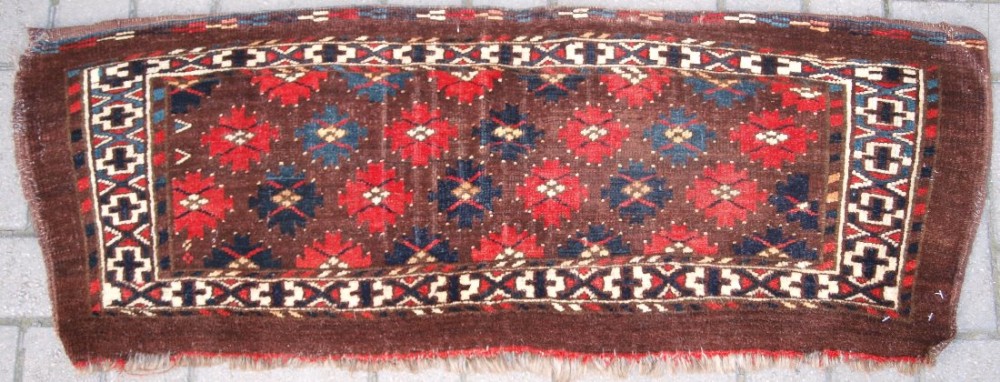 ANTIQUE YOMUT TURKMEN TORBA, GREAT DESIGN AND COLOUR, LATE 19TH CENTURY. (ONE OF A PAIR) A.