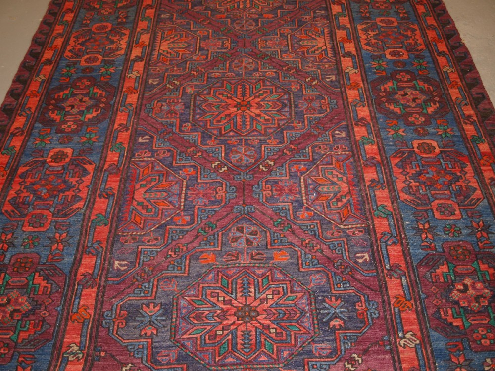 OLD CAUCASIAN SOUMAK CARPET, EXCELLENT CONDITION, GOOD COLOUR, CIRCA 1920. View VI