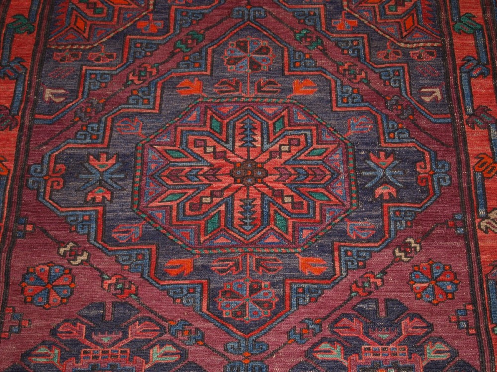 OLD CAUCASIAN SOUMAK CARPET, EXCELLENT CONDITION, GOOD COLOUR, CIRCA 1920. View IX