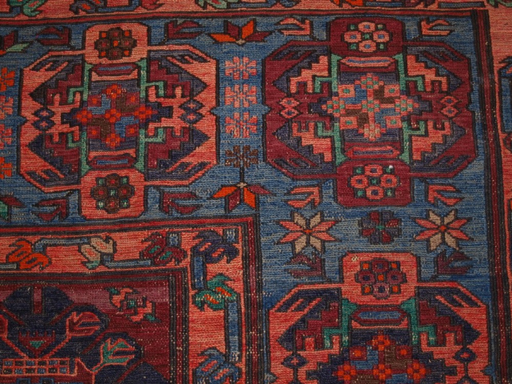 OLD CAUCASIAN SOUMAK CARPET, EXCELLENT CONDITION, GOOD COLOUR, CIRCA 1920. View XIV