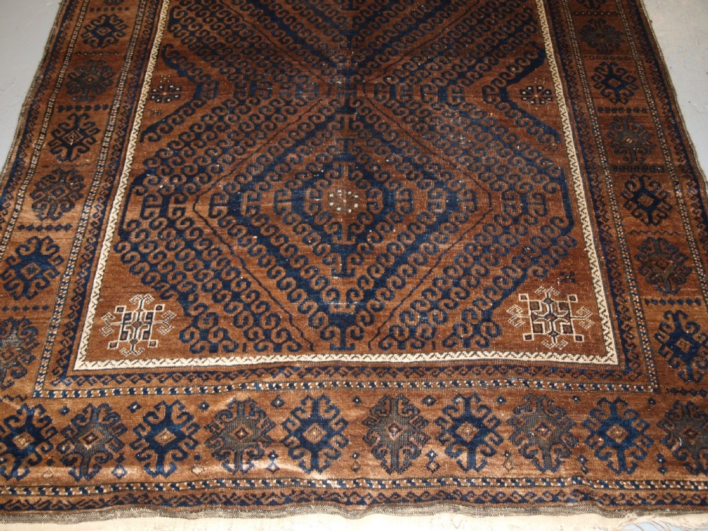 ANTIQUE BALUCH MAIN CARPET OF MUSHWANI DESIGN, SUPERB WOOL, CIRCA 1900. View V