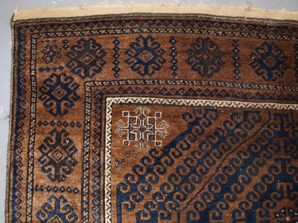 ANTIQUE BALUCH MAIN CARPET OF MUSHWANI DESIGN, SUPERB WOOL, CIRCA 1900. View VI