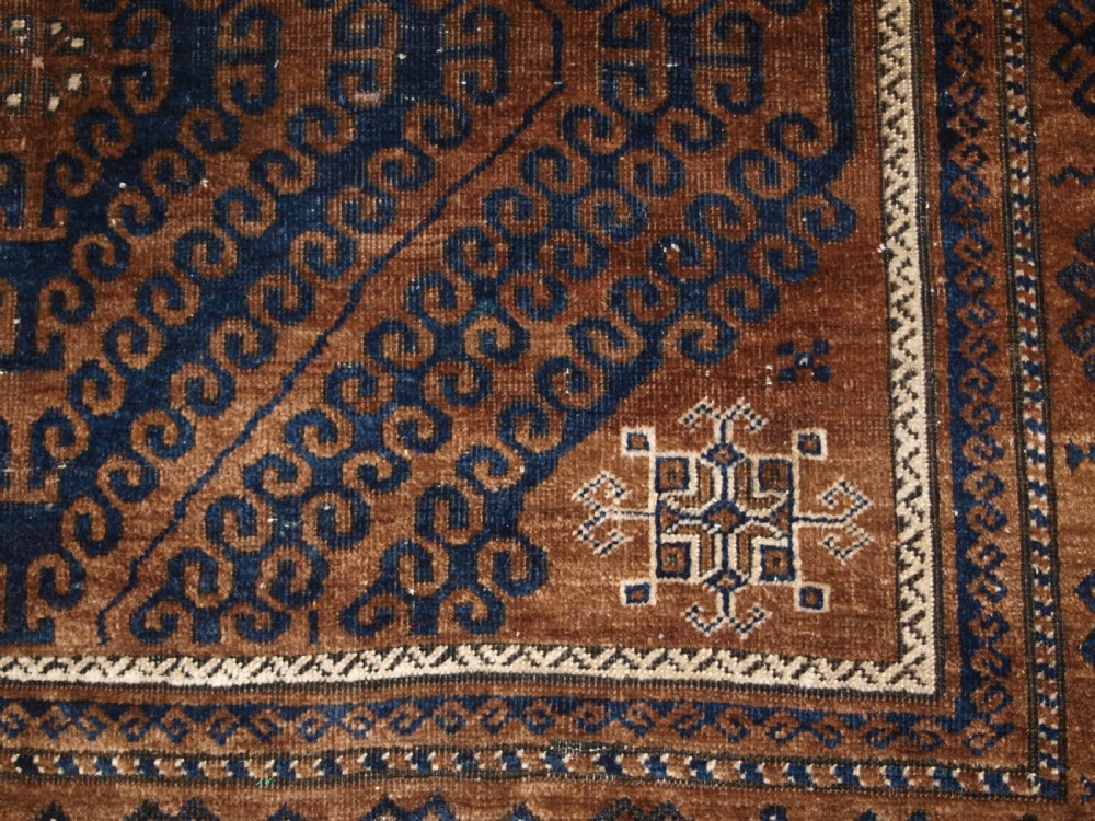 ANTIQUE BALUCH MAIN CARPET OF MUSHWANI DESIGN, SUPERB WOOL, CIRCA 1900. View XII