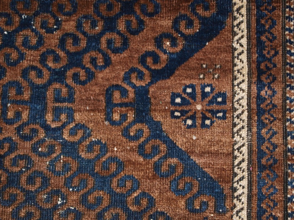 ANTIQUE BALUCH MAIN CARPET OF MUSHWANI DESIGN, SUPERB WOOL, CIRCA 1900. View XIII
