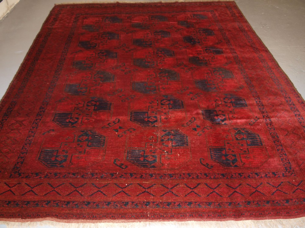 ANTIQUE AFGHAN ERSARI SULAYMAN CARPET, EXCELLENT COLOUR, CIRCA 1900. View II