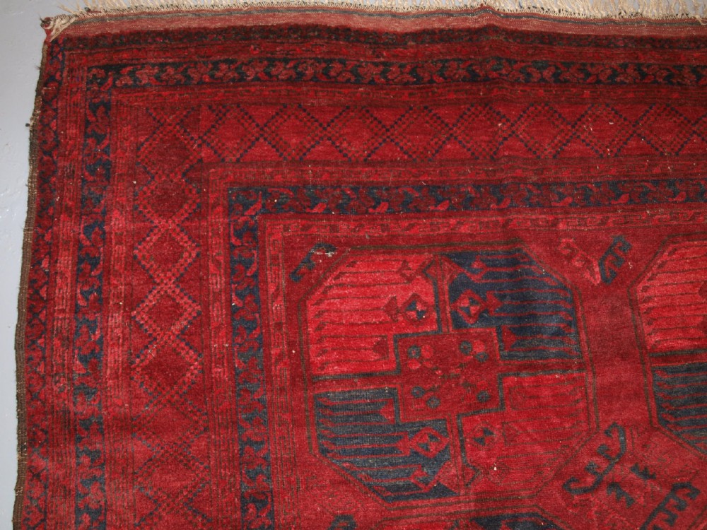 ANTIQUE AFGHAN ERSARI SULAYMAN CARPET, EXCELLENT COLOUR, CIRCA 1900. View III