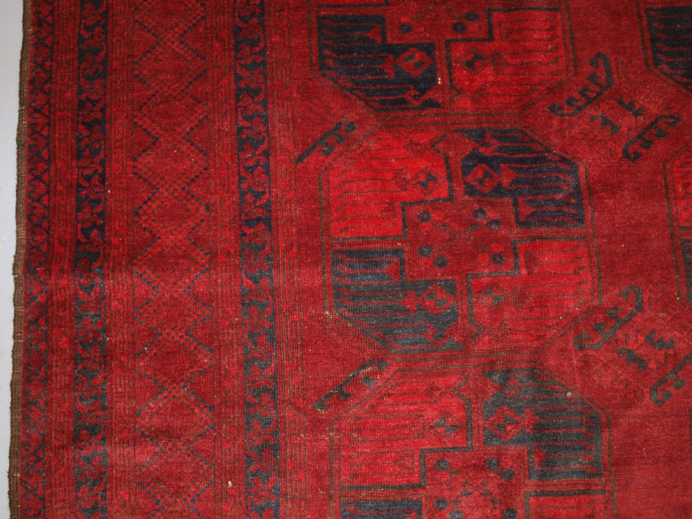 ANTIQUE AFGHAN ERSARI SULAYMAN CARPET, EXCELLENT COLOUR, CIRCA 1900. View IV