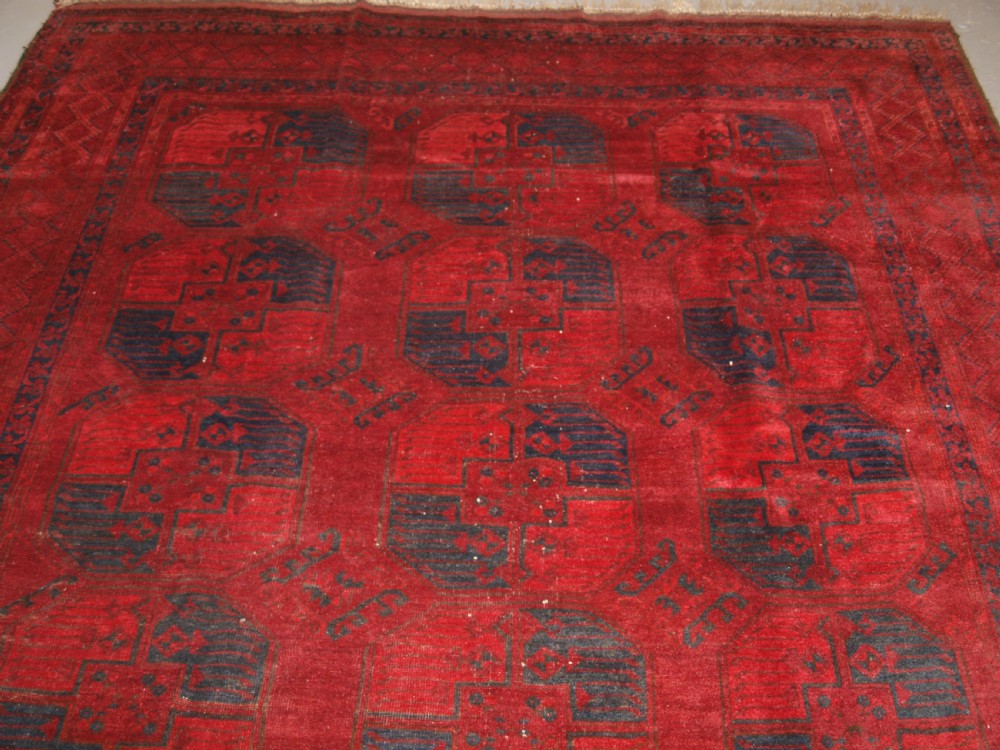 ANTIQUE AFGHAN ERSARI SULAYMAN CARPET, EXCELLENT COLOUR, CIRCA 1900. View V